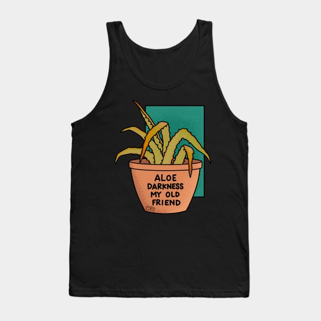 Aloe Darkness My Old Friend - Teal Turquoise Tank Top by Christine Parker & Co